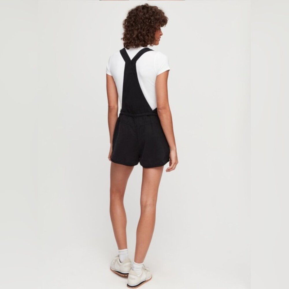 Aritzia Wilfred Free Beatriz RomperDrawstring overall romper Black - Picture 2 of 11